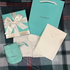 Tiffany & Co. Cleansing Cloth and Gift Set also an Unbranded Silver 16in Chain